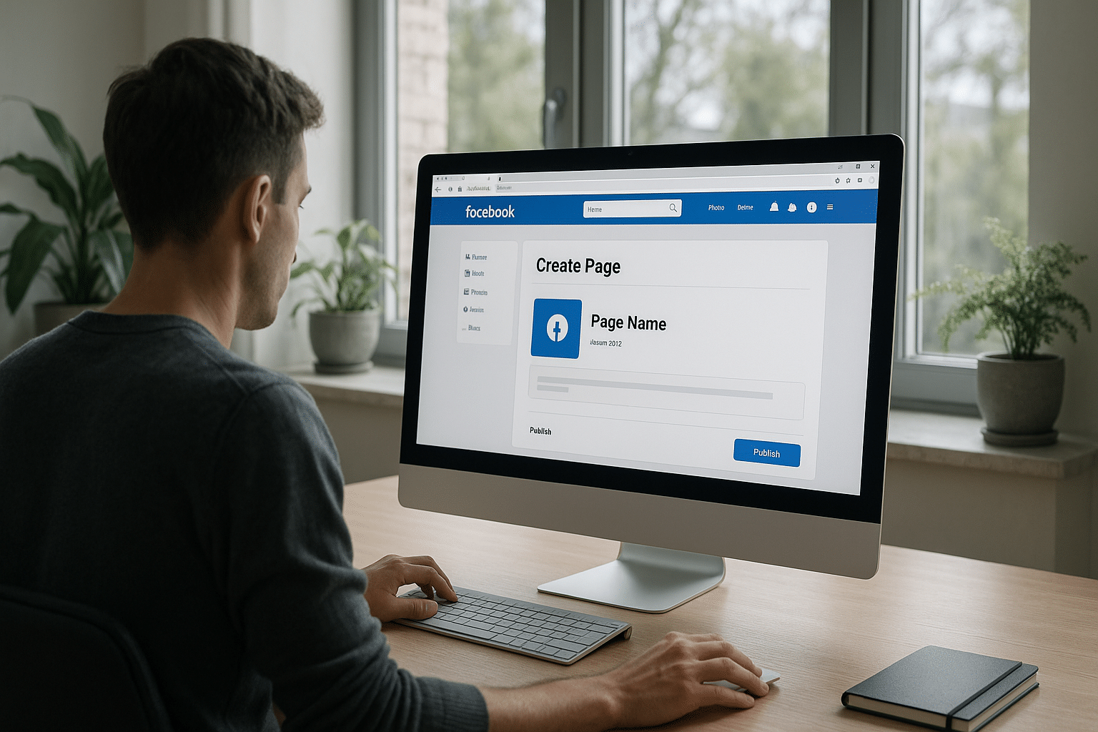 créer une page facebook